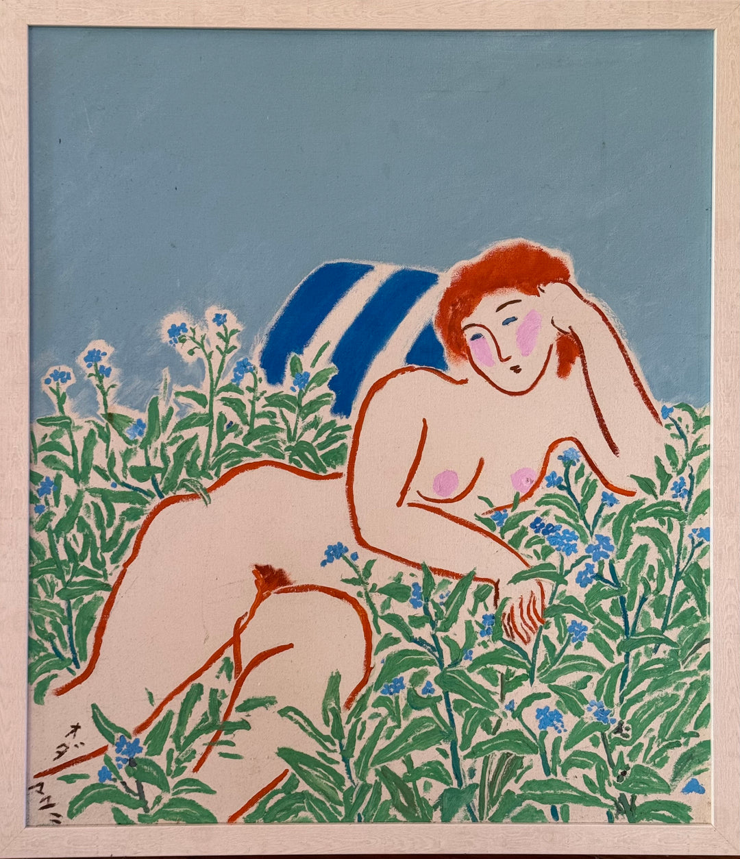 Forget-Me-Not Sky, 1983, Original Painting on Canvas