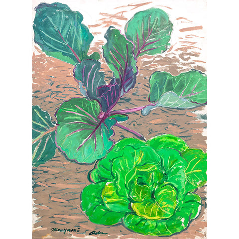 Purple Cabbage 1979, California Buddha Field Giclee Series